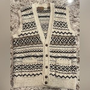 Vintage Authentic Issue Mens Size Large Sweater Vest